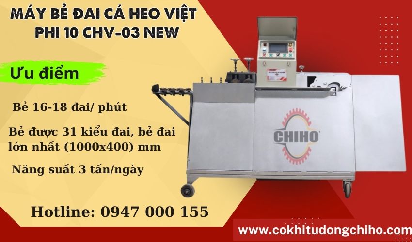 bảo dưỡng Máy Bẻ Đai Cá Heo Việt CHIHO Phi 10 CHV-03 NEW