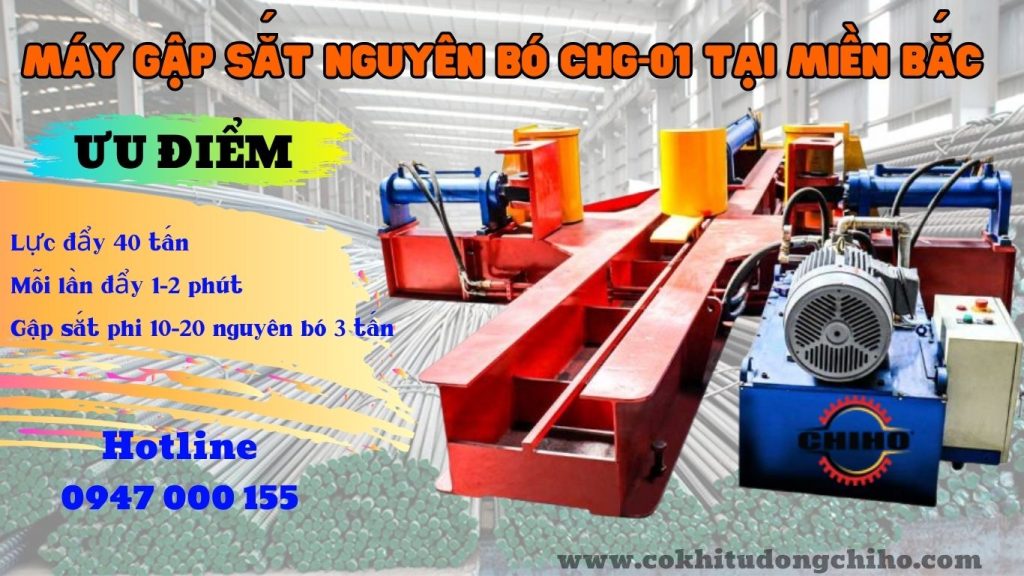 máy gập sắt nguyên bó chg-01 tại miền bắc