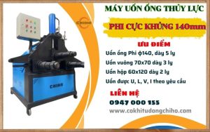 MÁY UỐN ỐNG THỦY LỰC 140mm