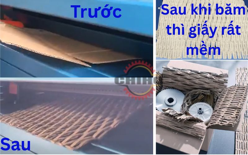 Giảm chi phí nhân công nhờ máy băm giấy carton