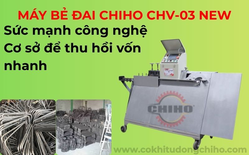 máy bẻ đai CHIHO CHV-03 NEW | máy bẻ đai sắt, máy bẻ đai tự động, máy bẻ đai CHIHO, CHV-03 NEW, máy bẻ đai cá heo, máy bẻ đai phi 10, máy bẻ đai xây dựng, máy gia công cốt thép, máy bẻ đai sắt tự động, đầu tư máy bẻ đai, hoàn vốn máy bẻ đai, giá máy bẻ đai, máy bẻ đai công trình, máy bẻ đai năng suất cao, máy bẻ đai CHIHO CHV-03 NEW